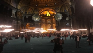 Ayasofya-i Kebir Camii Şerifi'nde Berat Kandili sevinci