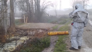 Kanal kenarına atılan tüpte kimyasal iddiası