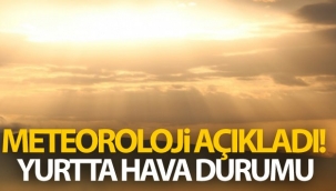 Meteoroloji açıkladı! Yurtta hava durumu