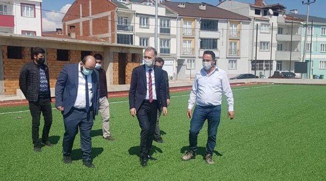 Alanyurt sentetik sahanın yüzde 80’i tamamlandı