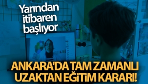 Ankara'da eğitim artık online