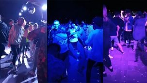 Bayi toplantısında sosyal mesafesiz maskesiz eğlence 