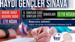 Belediyeden öğrencilere online sınav desteği