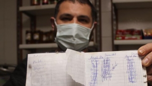Bir anda çıktı bütün veresiye defterlerini kapattı