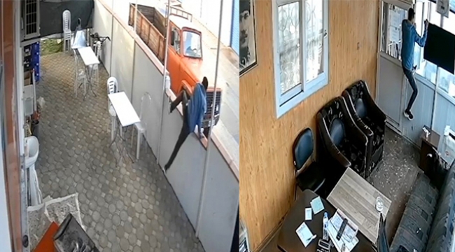 Engel tanımayan hırsız kamerada