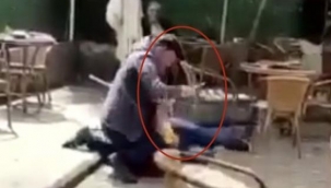 Eşine mesaj atan şahsı böyle bıçakladı