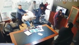 Galerideki kanlı saldırı kamerada