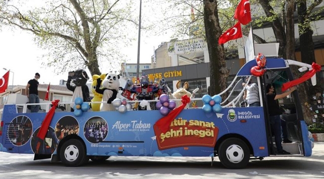 İnegöl'de 23 Nisan bir başka güzel