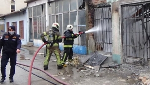 İş yerleri alevlere teslim oldu