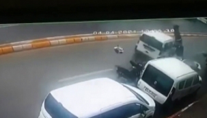 İstanbul'da motosikletli sürücünün feci ölümü kameraya yansıdı