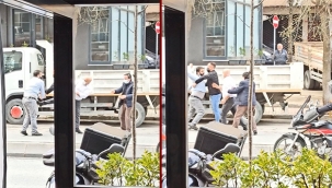 İstanbul’un göbeğinde taksici dehşeti kamerada