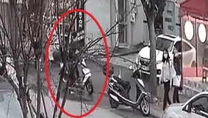 Kaşla göz arasında motosikleti çalıp kayıplara karıştı