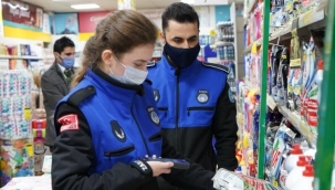 Kestel zabıtasından marketlere denetim