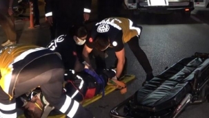 Kısıtlama saatinde moto kuryeler çarpıştı: 1 kişi yaralandı