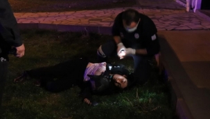 Kumar oynarken basılan kadın 2. kattan atlayıp yaralandı