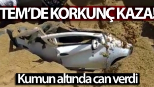 Kumburgaz TEM'de hafriyat kamyonu dehşeti: 1 ölü