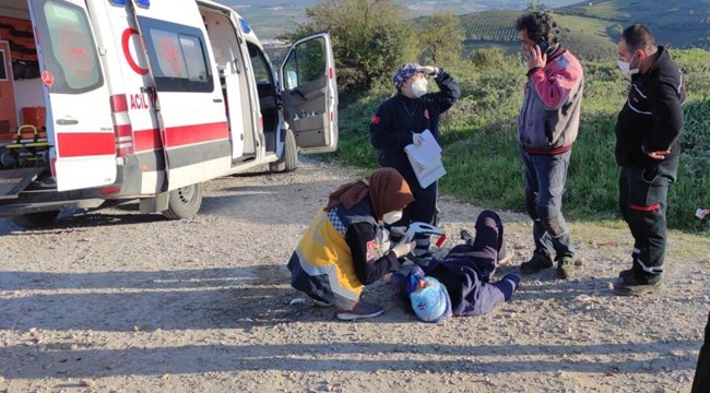 Otomobil ile motosiklet çarpıştı: 2 yaralı