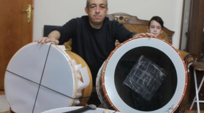 Patlayan davuluna usta bulamadı, meslek sahibi oldu