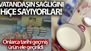 Vatandaşın sağlığını hiçe sayıyorlar! Onlarca tarihi geçmiş ürün ele geçirildi