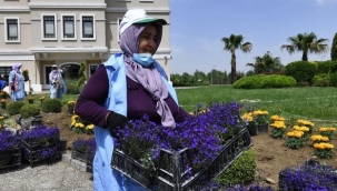 170 bin mevsimlik çiçek toprakla buluşuyor