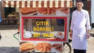 Börekçinin ekmek teknesini çaldılar