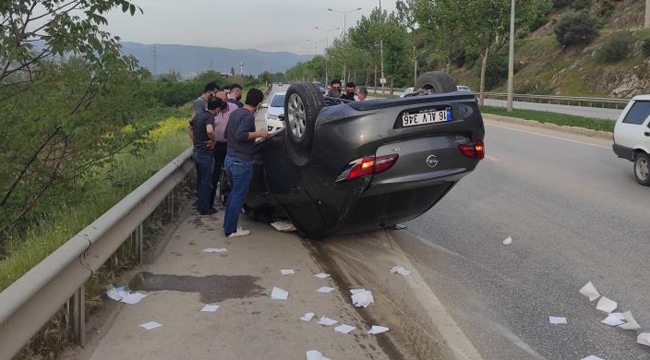 Bursa'da ucuz atlatılan kaza