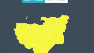 Bursa için dolu uyarısı