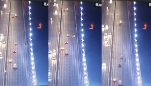 FSM'de motosikletli gencin hayatını kaybettiği kaza kamerada