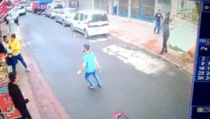 Kafa atan şahsa kurşun yağdırdı