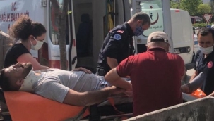Köprüdeki inşaat çöktü: 3 yaralı