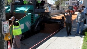 Mudanya'nın caddeleri Büyükşehir ile yenileniyor