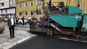 Osmangazi Belediyesi'nden tam kapanmada asfalt mesaisi