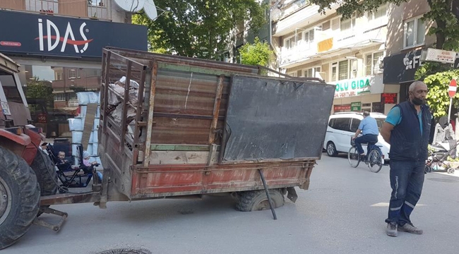 Römorka demir çubuklu önlem!