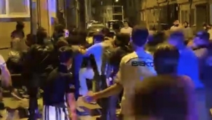 Taraftarlar birbirine girdi, olaya çok sayıda polis müdahale etti