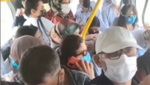 Toplu taşıma izdihamı