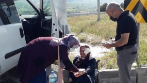 Yaralıya ilk müdahaleyi belediye başkanı yaptı