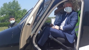 Ambulans helikopter acil hastalara hızır gibi yetişiyor