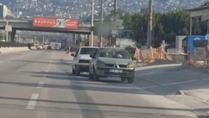 Arızalı otomobili ters çekti