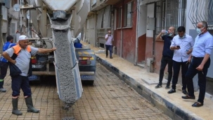 Balıkpazarı yolları yenileniyor