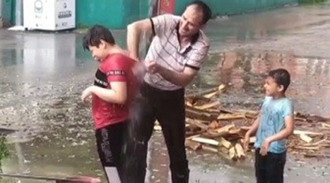 Bu da yağmur banyosu!