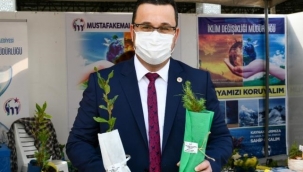 Dünya Çölleşme Gününde fidan dağıtıldı