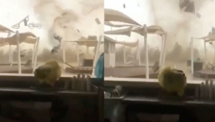 Hortum dehşeti kamerada!