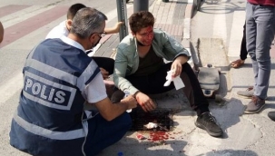 Kaykaycı genç hastanelik oldu