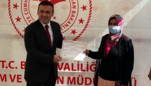 Mudanyalı arıcılar sertifikalarını aldı