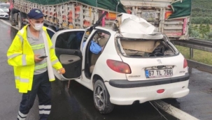Otoyolda feci kaza;1 kişi can verdi