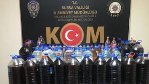 1 ton kaçak içki ele geçirildi