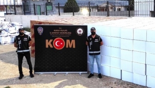 Bursa'da kaçak makaron operasyonu