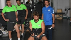 Bursaspor salonda kuvvet çalışması yaptı