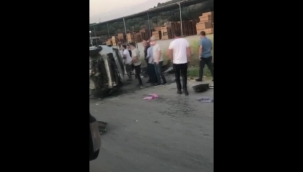 İstanbul-İzmir Otoban çıkışında kaza: 3 yaralı