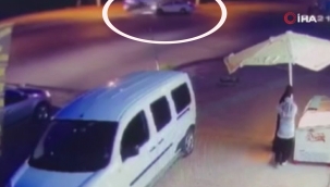 Otomobil ile çarpışan minibüs devrildi